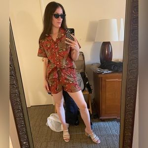 Print fresh pajama set | red tiger | size S